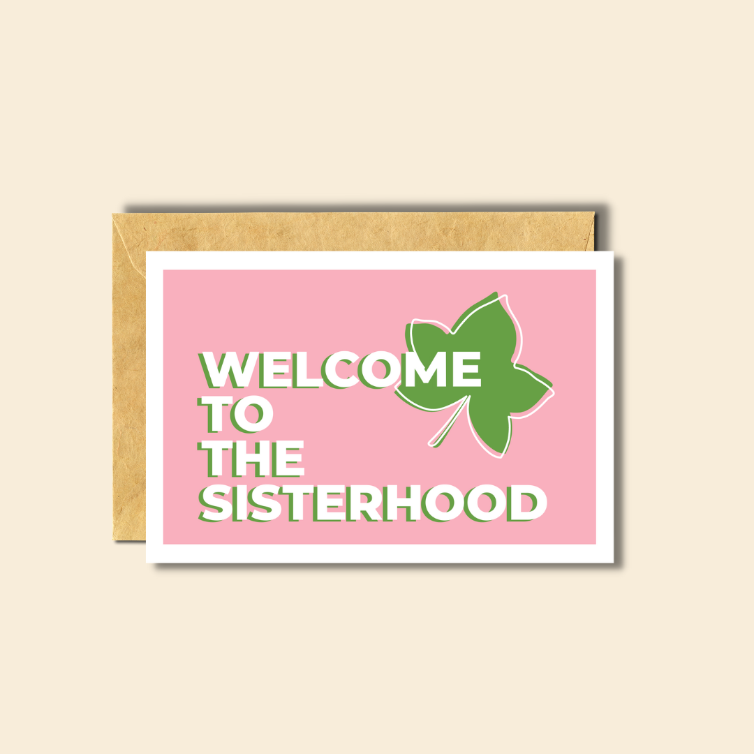 PärdēPress - Welcome to the Sisterhood - Blank Greeting Card