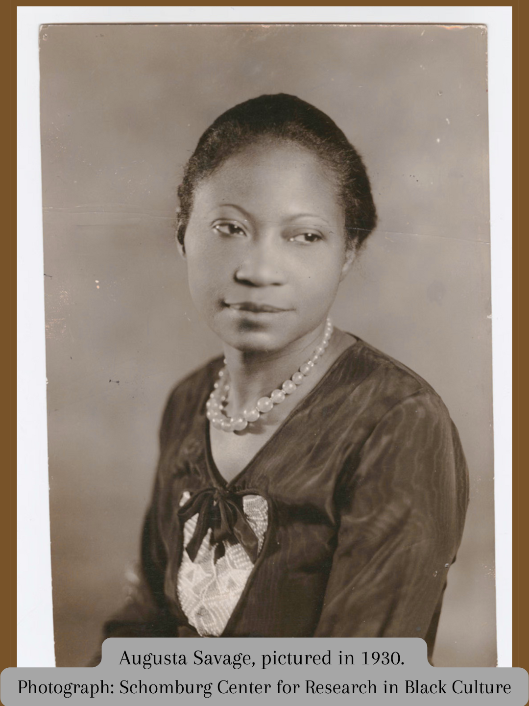 Discovering Augusta Savage