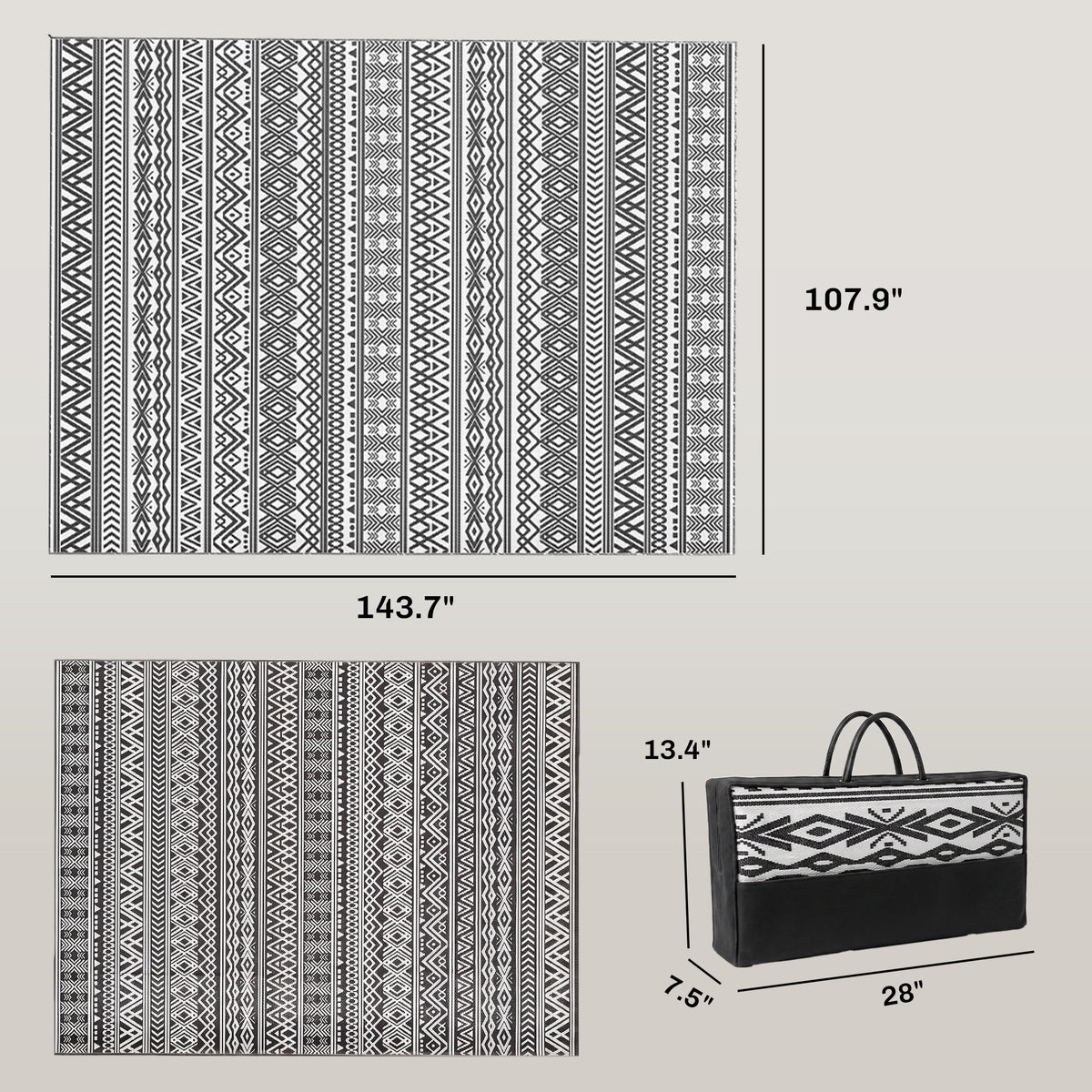 Nightglow Reversible LED Outdoor Rug