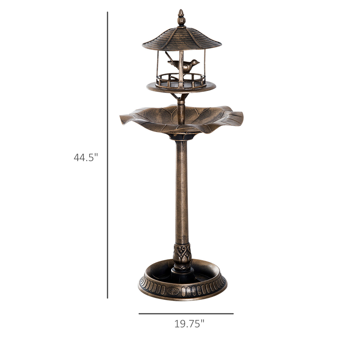 Perchwell 3-in-1 Bird Bath & Feeder