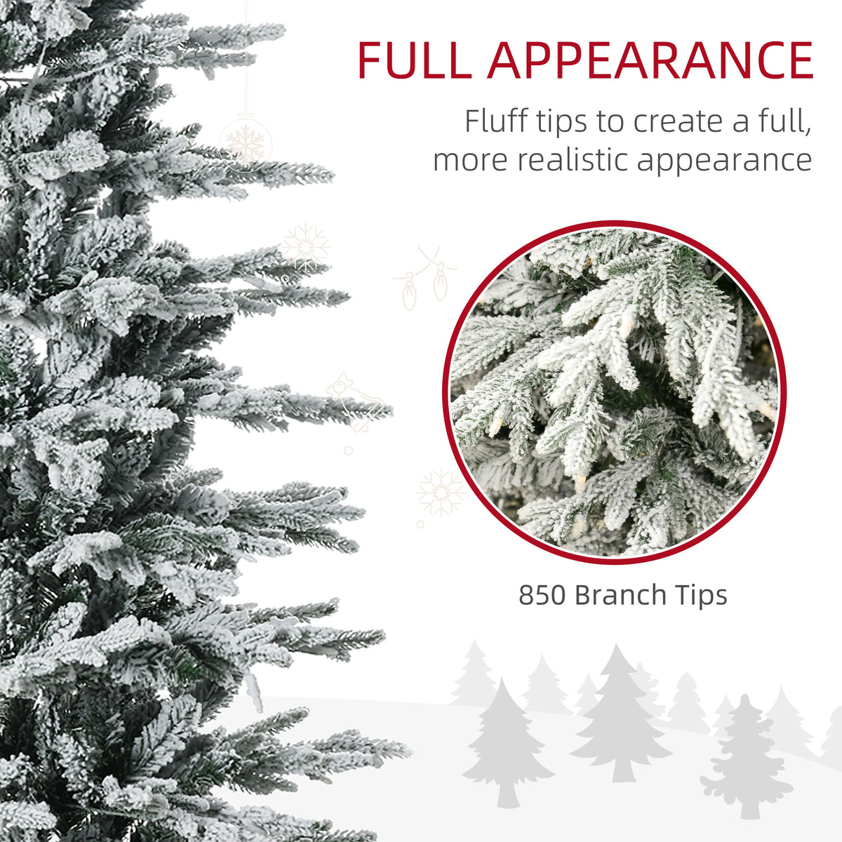 Winterglow Pre-Lit Flocked Christmas Tree