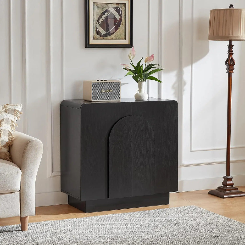 31.5-inch Black Pearlrise variant with two hinged doors and no drawers