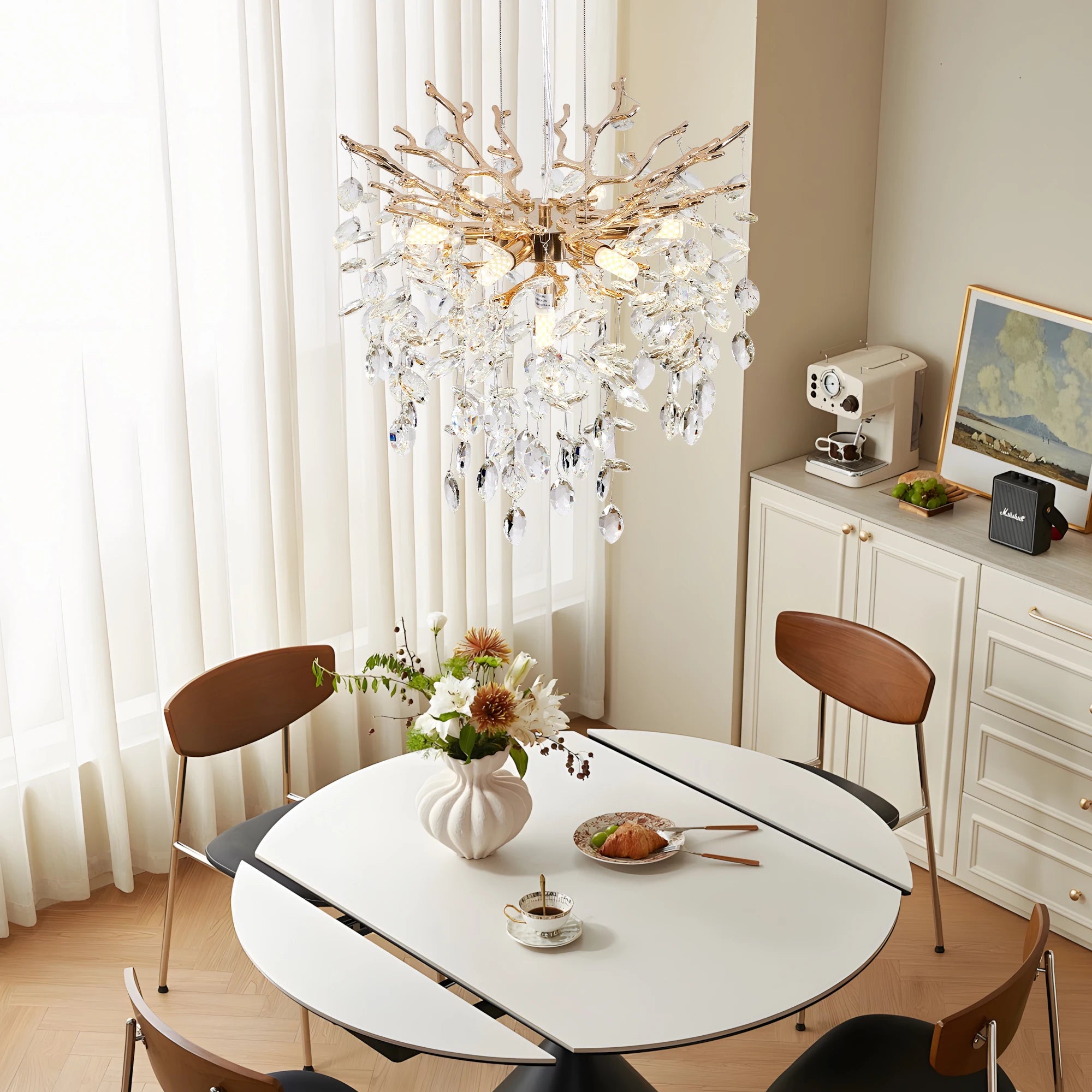 Celestine Crystal Branch Chandelier