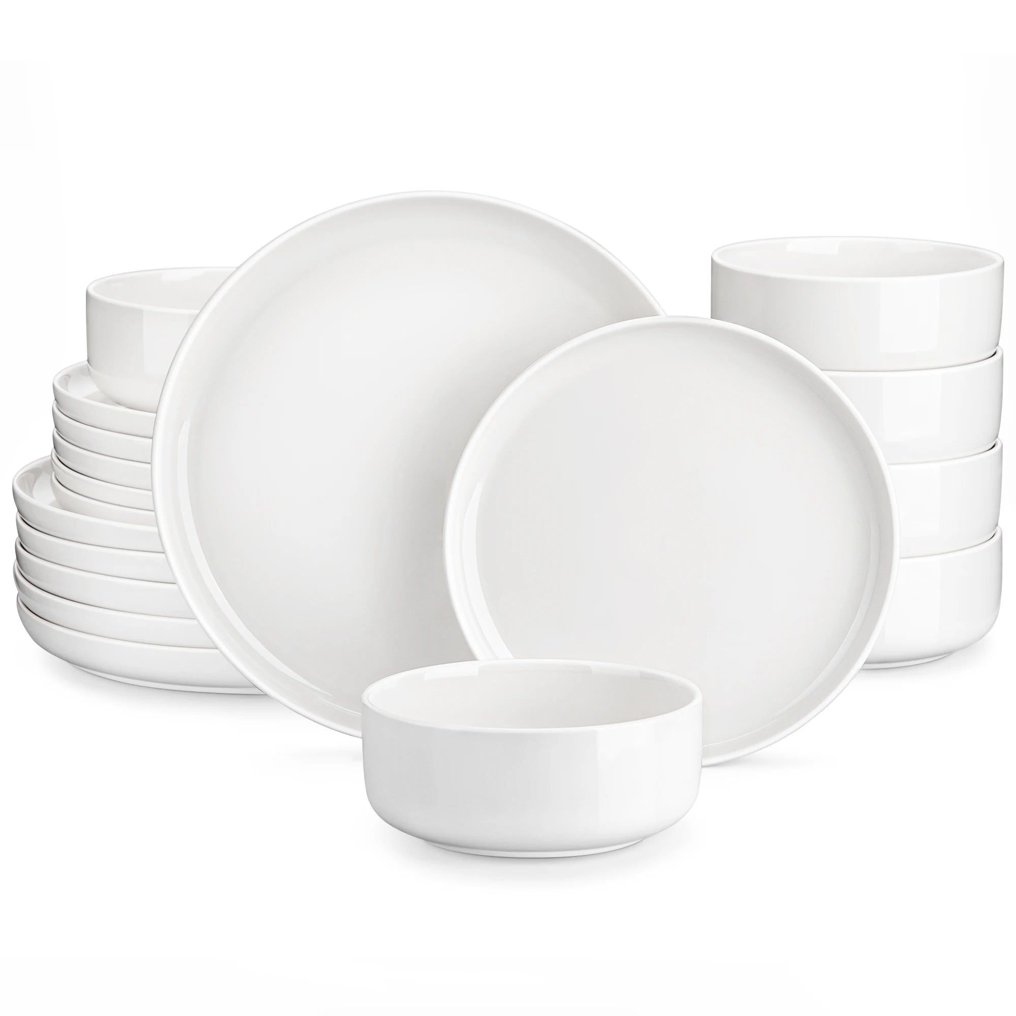 MALACASA LUNA 18-Piece Porcelain Dinnerware Set