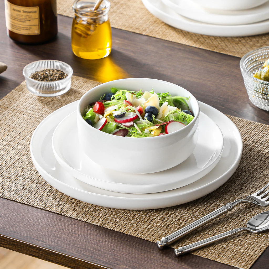 MALACASA LUNA 18-Piece Porcelain Dinnerware Set