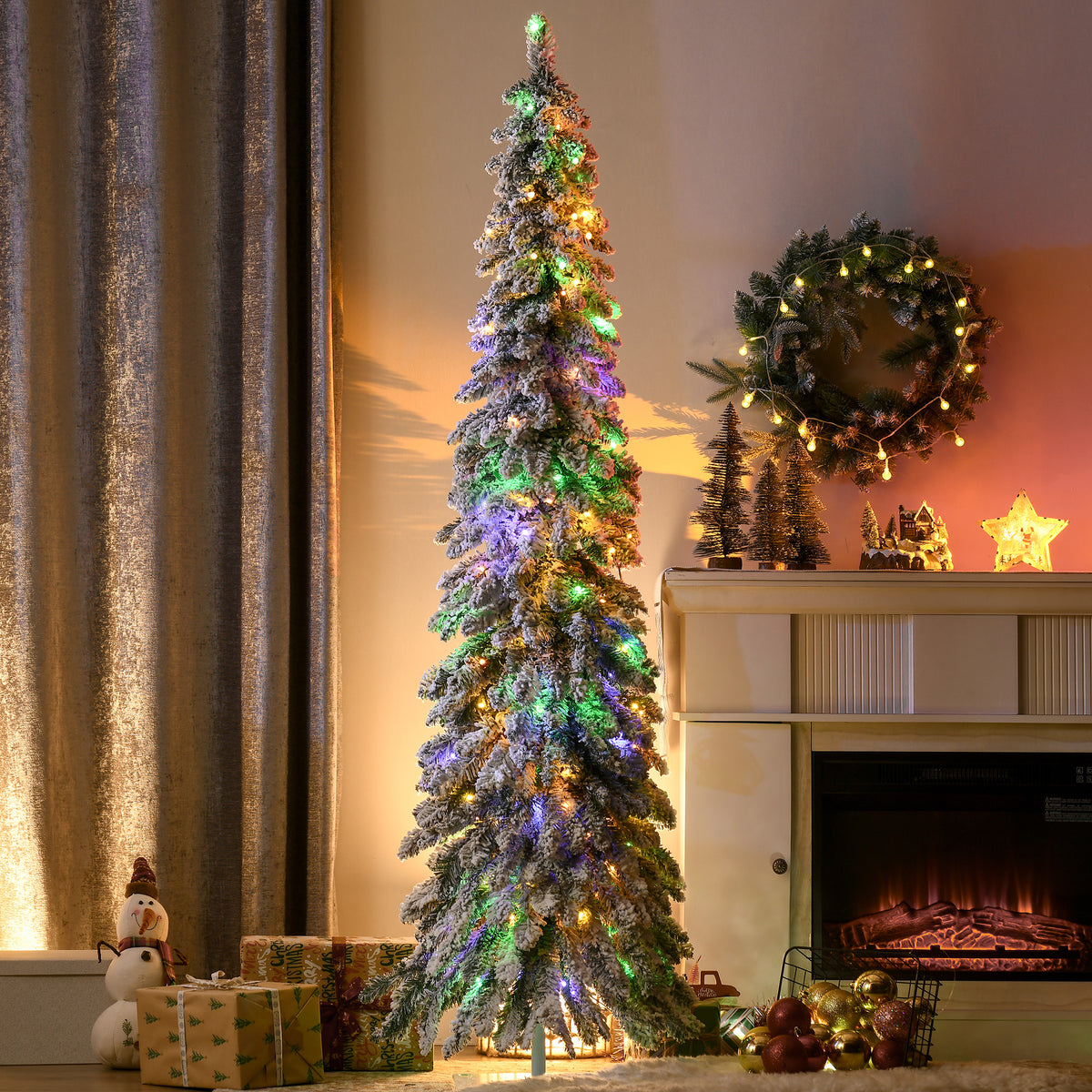 Snowspire Dual-Color Pencil Christmas Tree