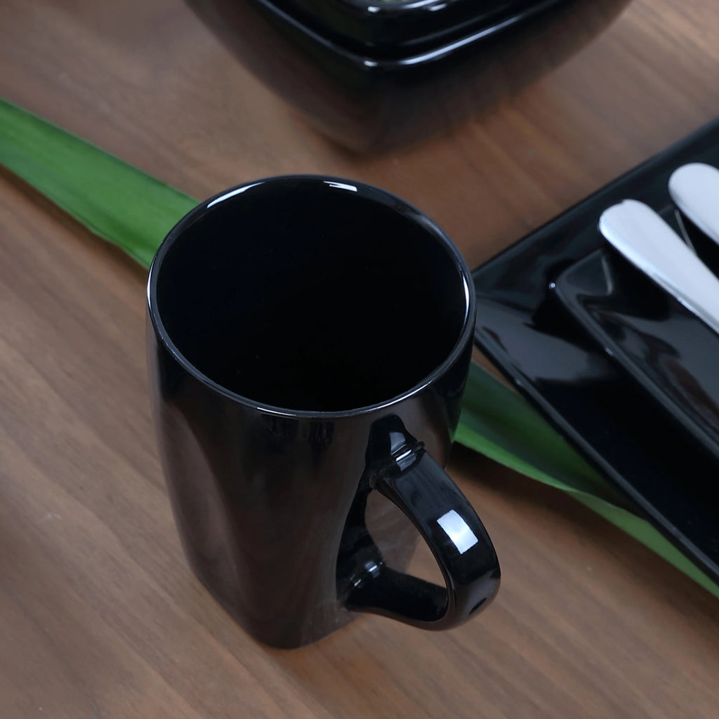 Vancasso SOHO Series Square Black Dinnerware Set