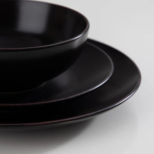 VANCASSO MODA Black Dinnerware – 16/32/48 Pieces