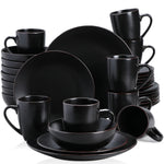 Load image into Gallery viewer, VANCASSO MODA Black Dinnerware – 16/32/48 Pieces
