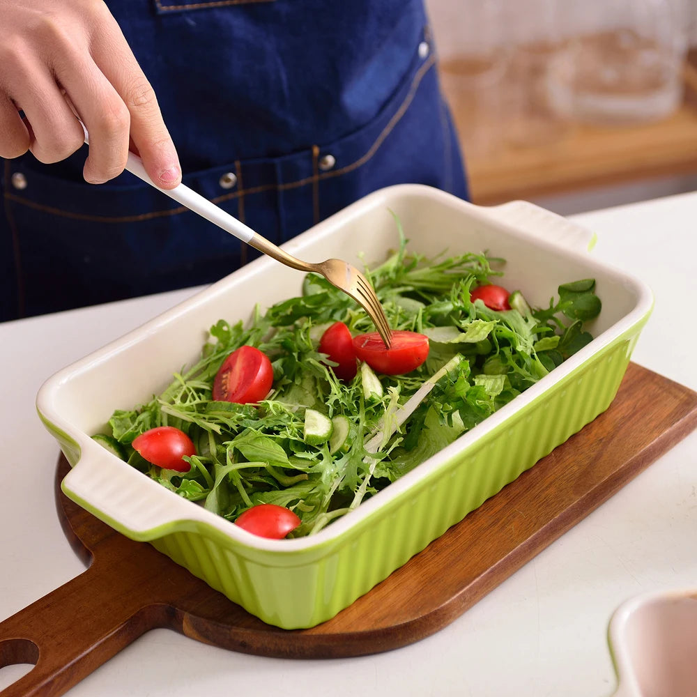 MALACASA BAKE Ceramic Baking Dish Set