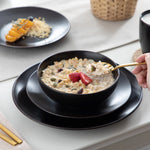 Load image into Gallery viewer, VANCASSO MODA Black Dinnerware – 16/32/48 Pieces
