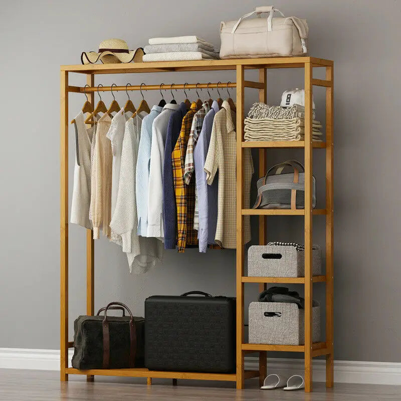 Ife Bamboo Wardrobe Rack