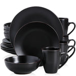 Load image into Gallery viewer, VANCASSO MODA Black Dinnerware – 16/32/48 Pieces
