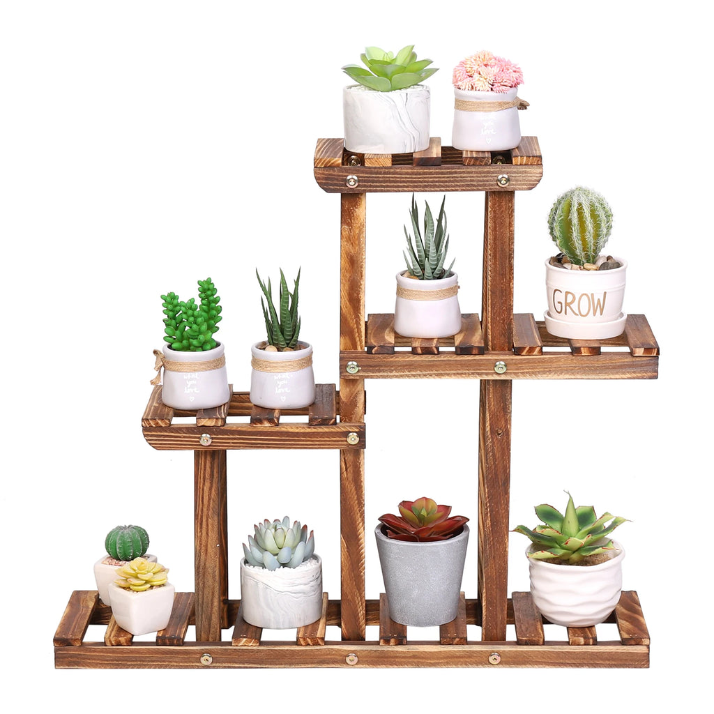 Kettering 4-Tier Wood Plant Stand