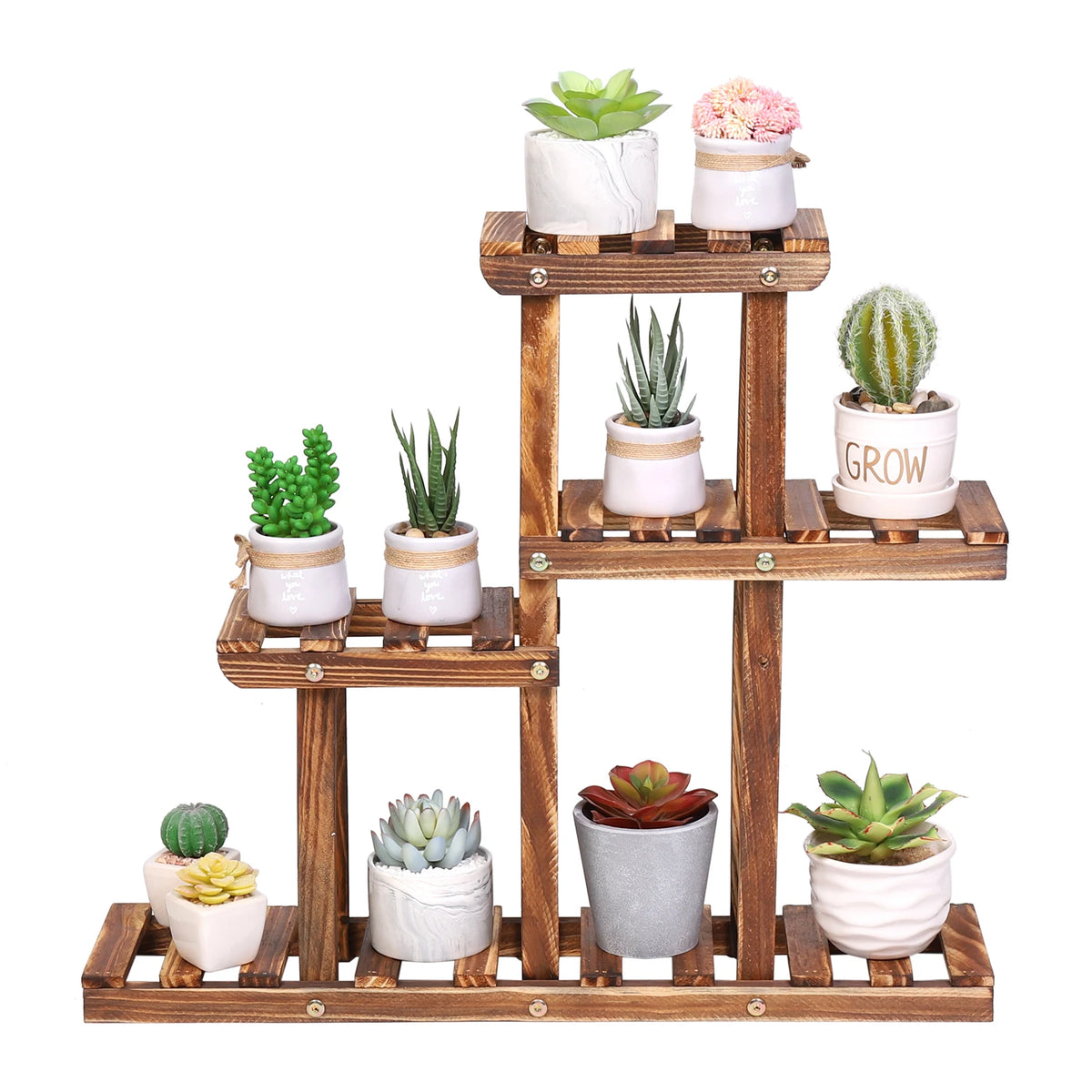 Kettering 4-Tier Wood Plant Stand