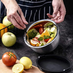 Load image into Gallery viewer, VELAZE Stainless Steel Mixing Bowl Set with Graters and Lids - Non-Slip, Stackable, Versatile Kitchen Bowls
