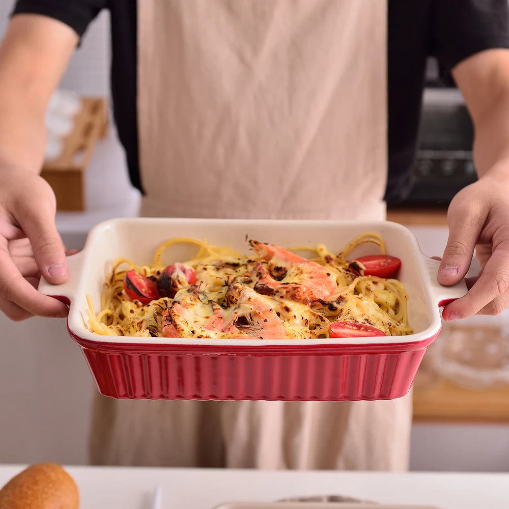 MALACASA BAKE Ceramic Baking Dish Set