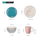 Load image into Gallery viewer, VANCASSO Bella Multicolor Stoneware Dinnerware Set – 16/32/48 Pieces
