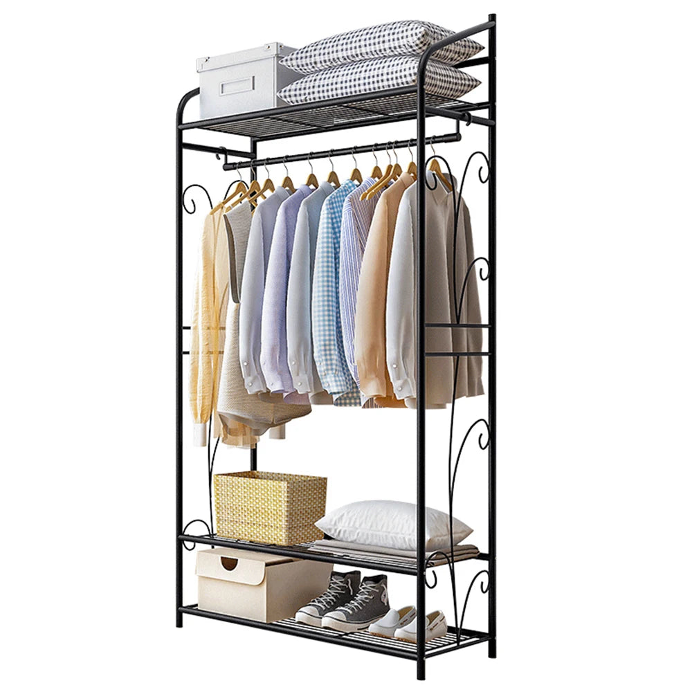 Grafton Garment Rack with Storage Shelves