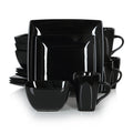 Vancasso SOHO Series Square Black Dinnerware Set