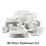 Load image into Gallery viewer, MALACASA Flora White Porcelain Dinnerware Set – 30/60 Pieces
