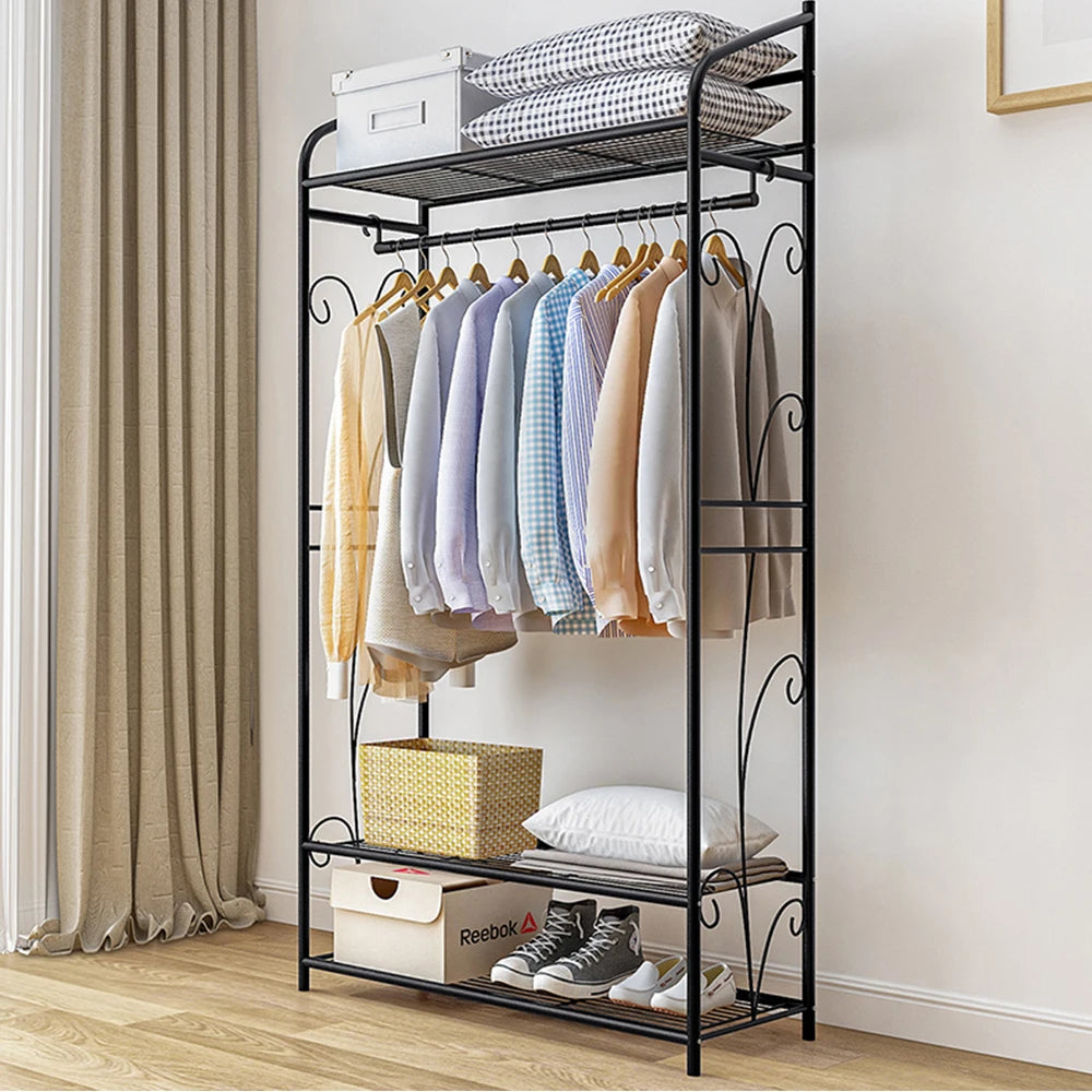 Grafton Garment Rack with Storage Shelves