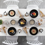 Load image into Gallery viewer, VANCASSO MODA Black Dinnerware – 16/32/48 Pieces
