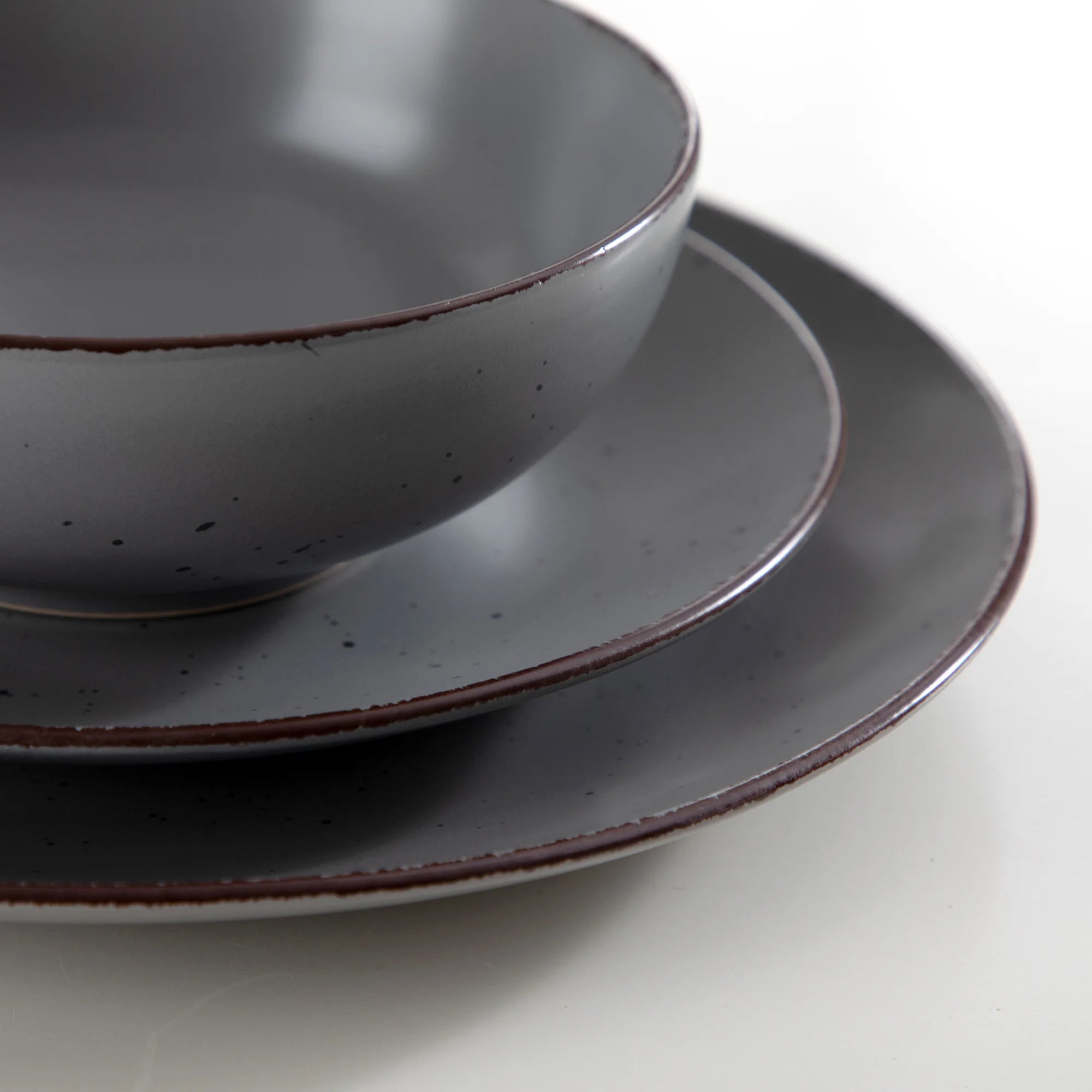 VANCASSO MODA Gray Dinnerware - 16/32/48 Pieces