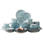 Load image into Gallery viewer, VANCASSO Bonbon Blue Stoneware Dinnerware Set – 24/48 Pieces
