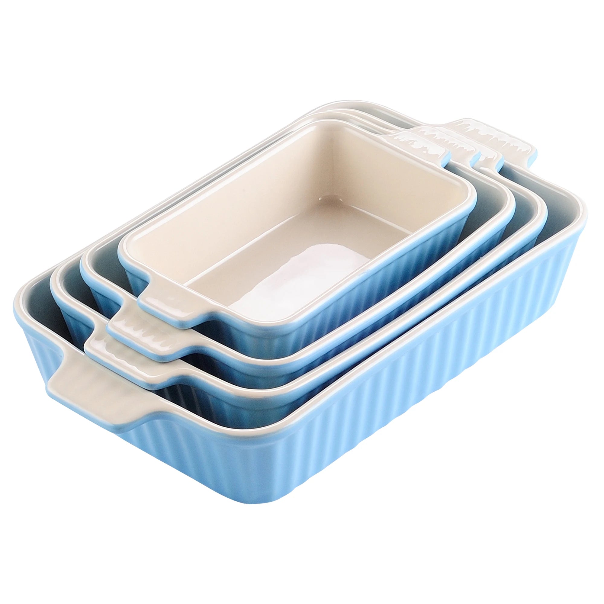 MALACASA BAKE Ceramic Baking Dish Set