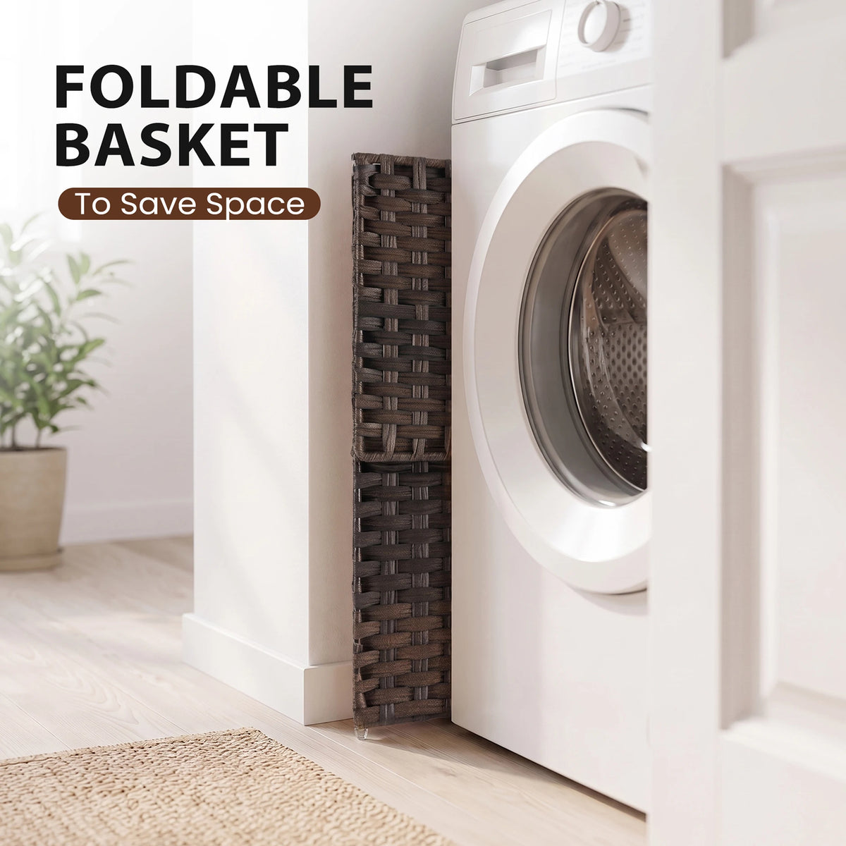 Loomhaven Lidded Woven Laundry Hamper – 110 L