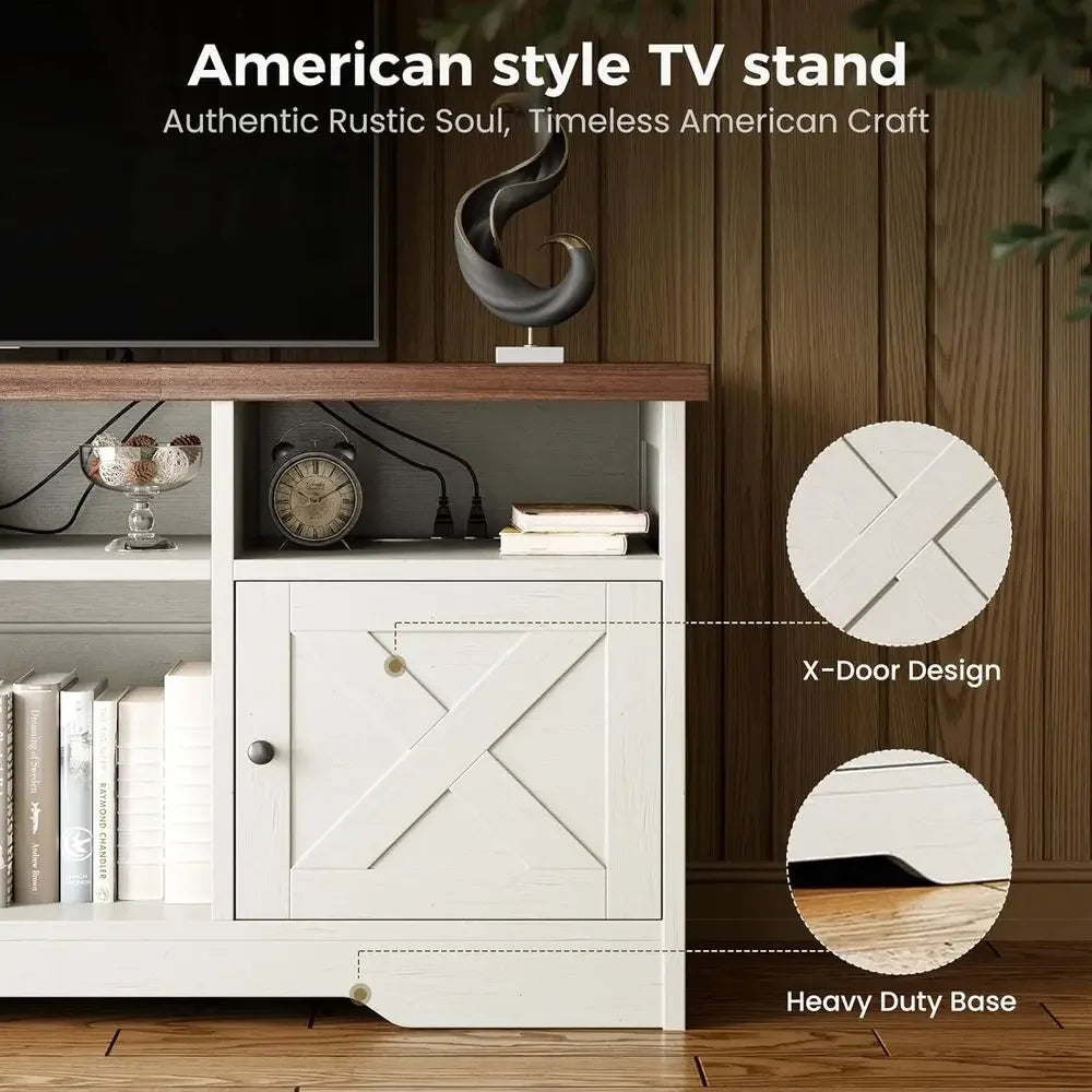Briarline X-panel cabinet door, dark round knob and shaped white base details.