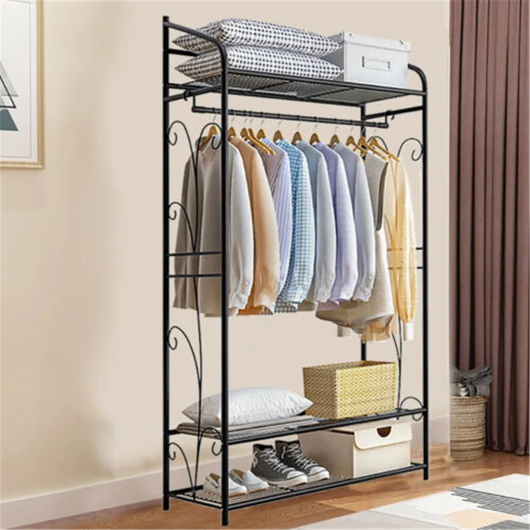 Grafton Garment Rack with Storage Shelves