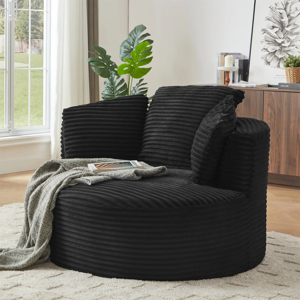 Sarrowby Round Corduroy Lounge Chair