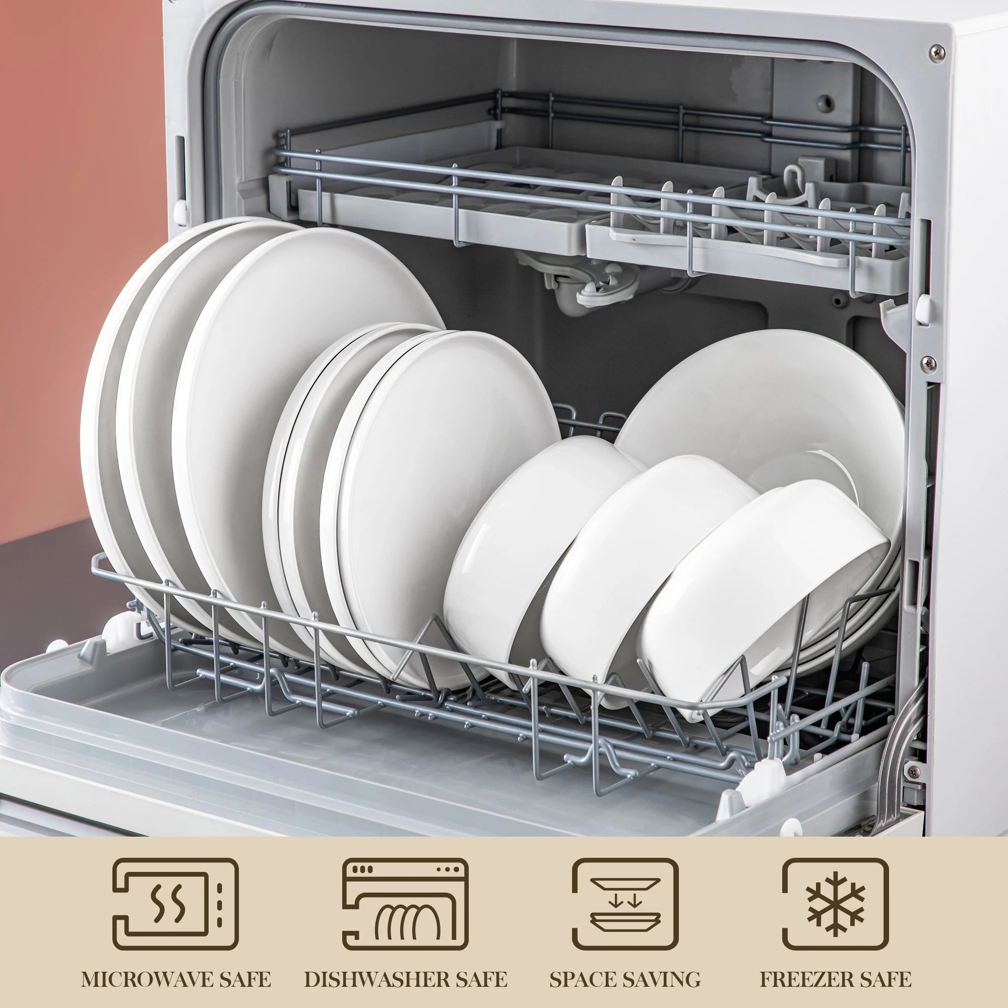 MALACASA Porcelain Dinnerware Set