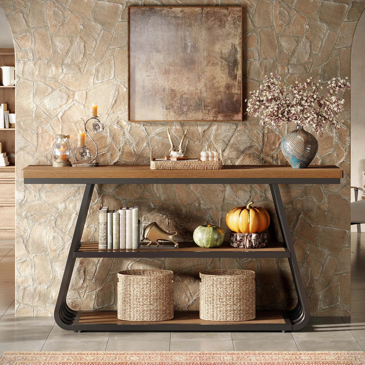 Meadowcharm 3-Tier Console Table