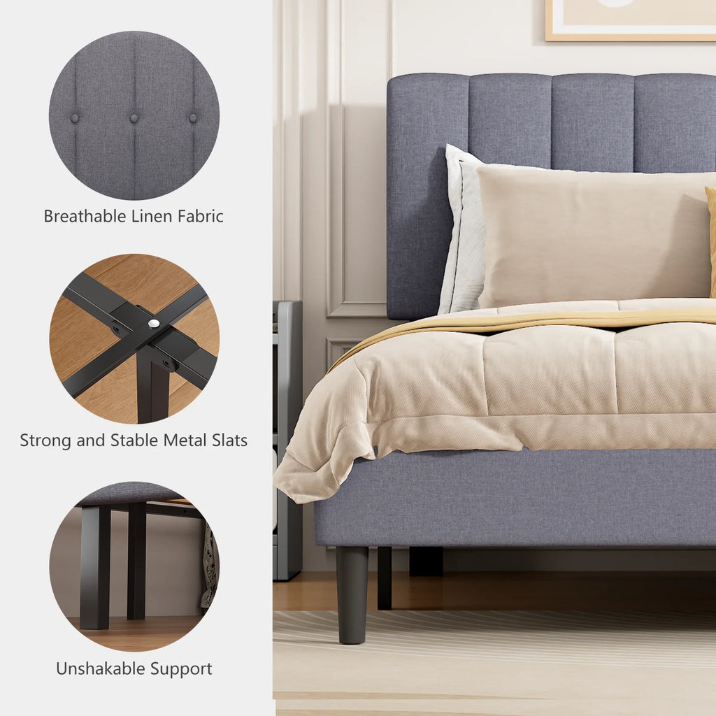 Wrenrise Upholstered Platform Bed