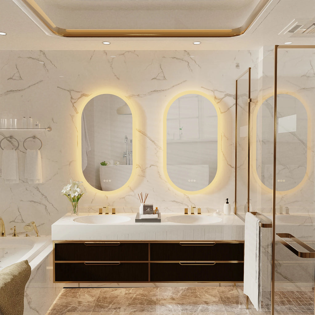 Calista LED Oval Bathroom Mirror