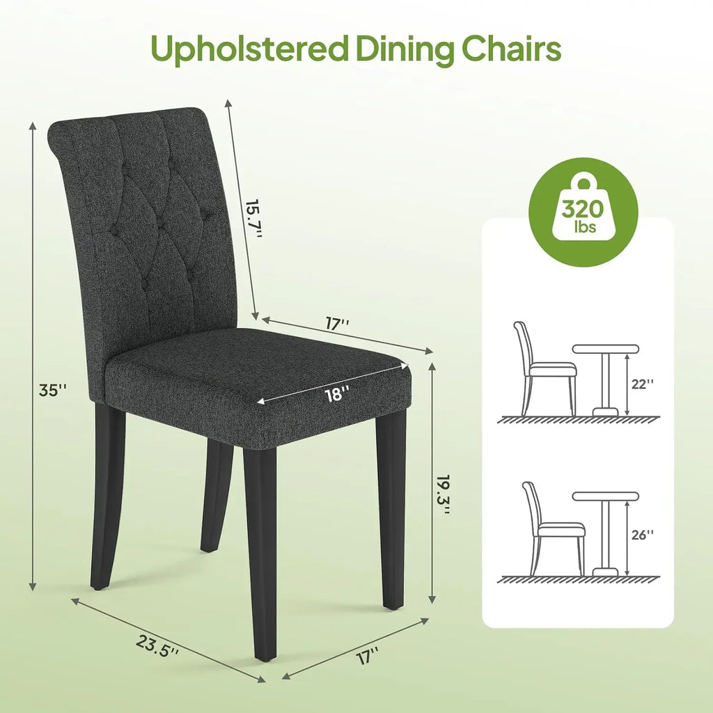 Hushgrove Tufted Dining Chairs, Set of 4