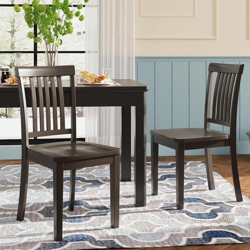 Heritage Spindle Back Wood Dining Chairs – Set of 6