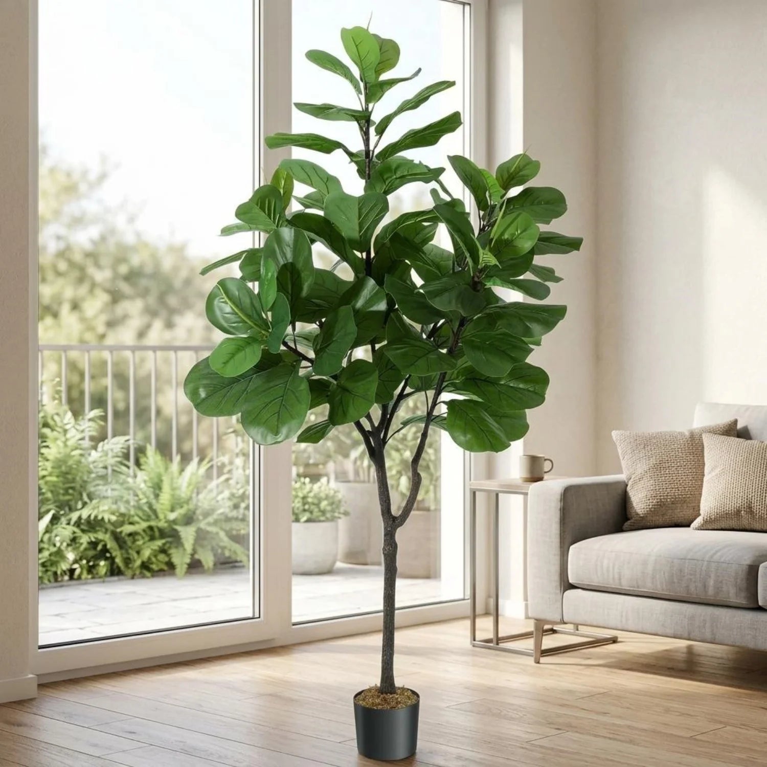 Caspian 6-Foot Artificial Fiddle Leaf Fig Tree