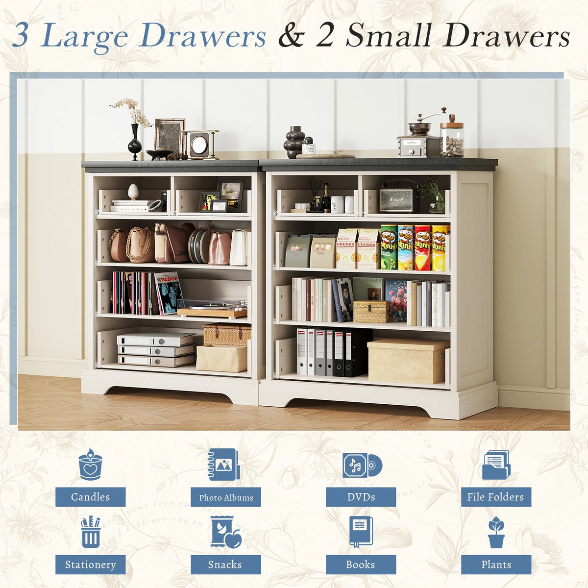 Ivorycrest Five-Drawer Dresser