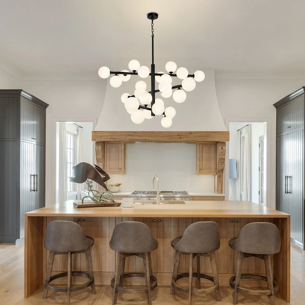 Orbelume Glass Globe Branch Chandelier