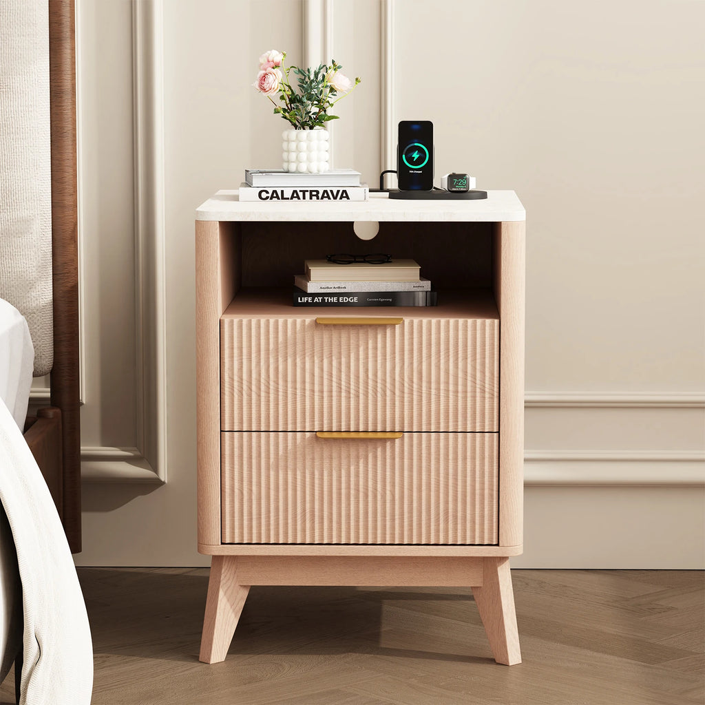 Tressa Fluted Night Stand