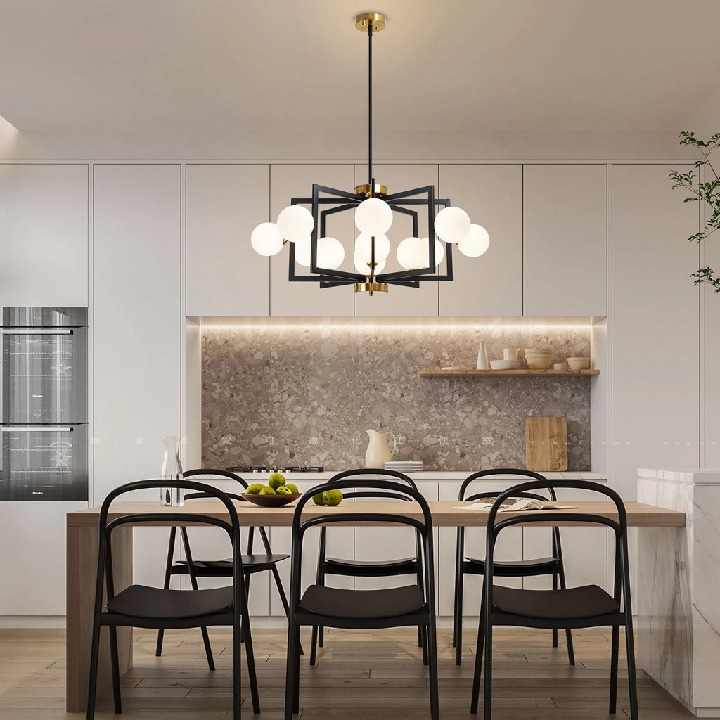 Orvella Glass Bubble Chandelier