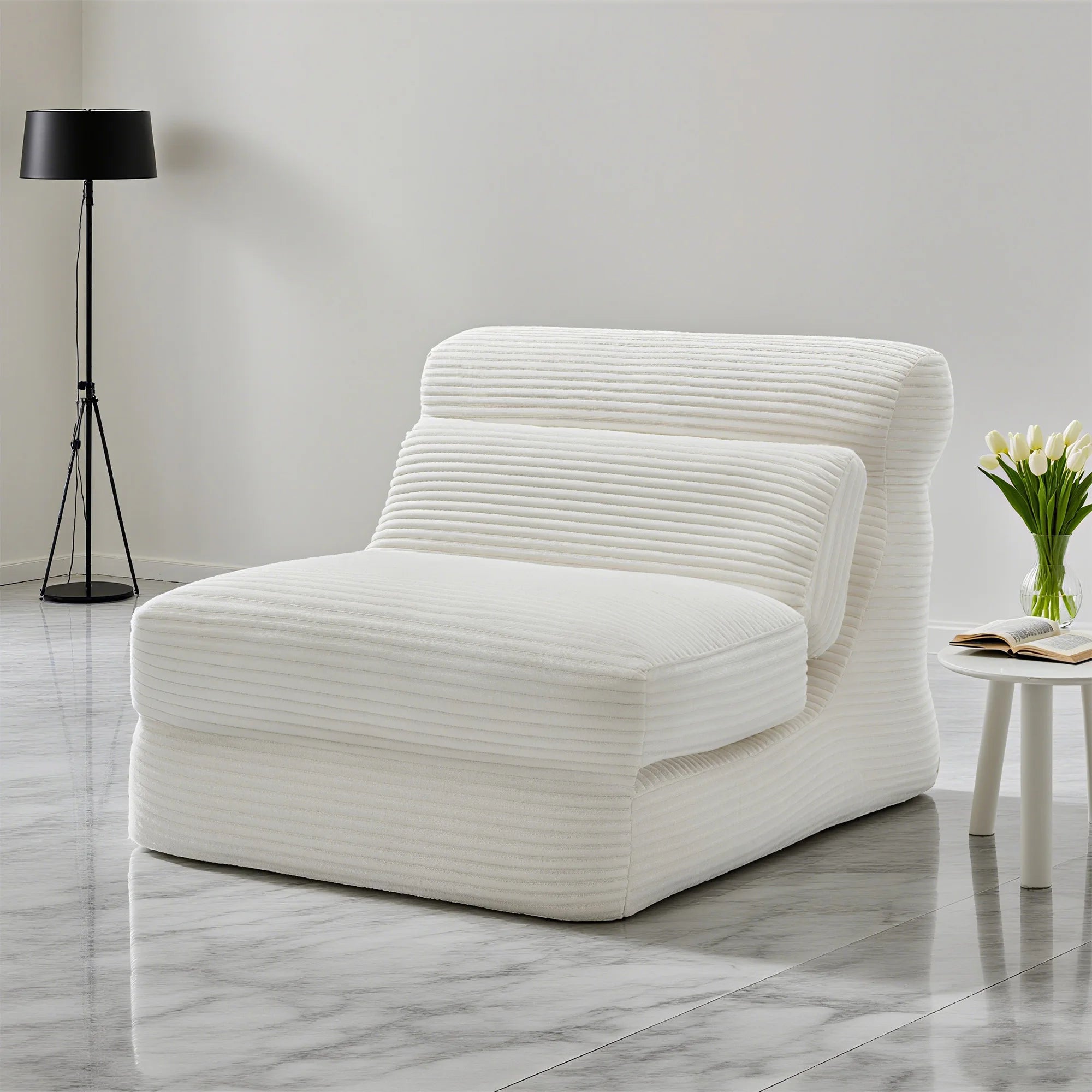 Norvelle Convertible Corduroy Chair Bed