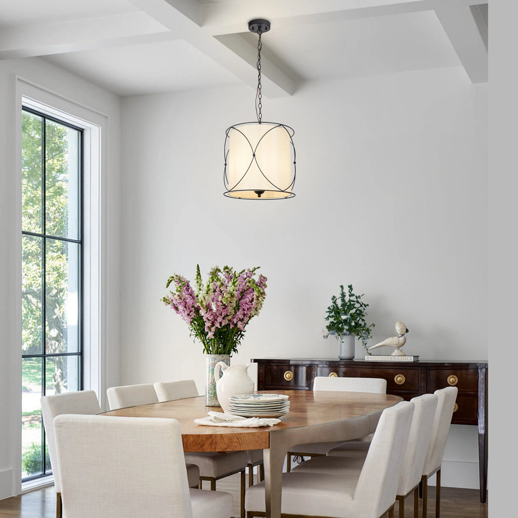 Elthorne Three-Light Drum Chandelier