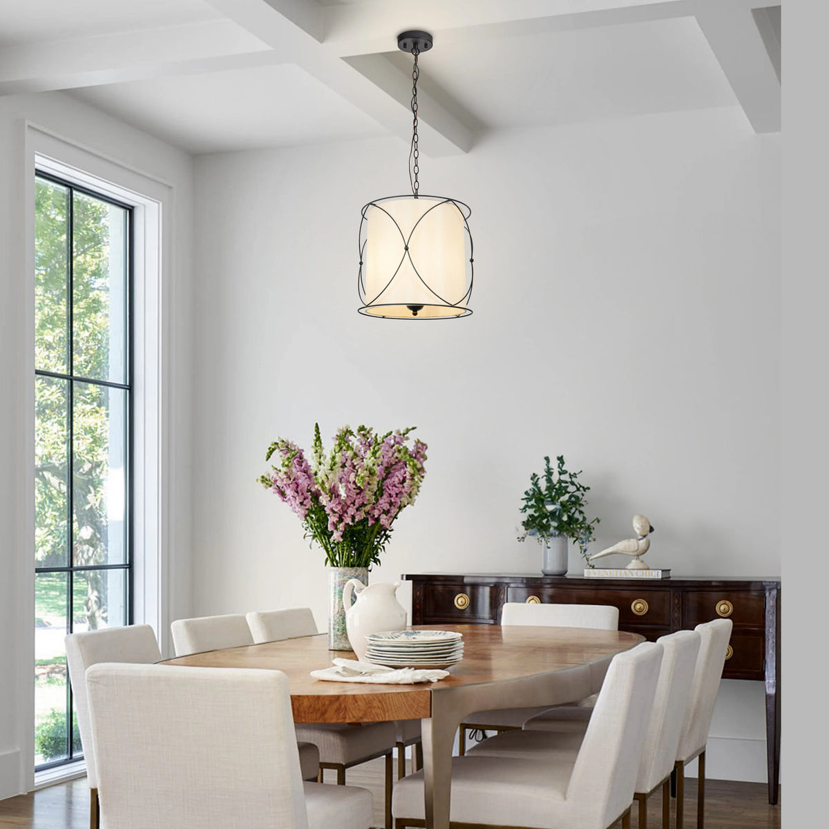 Elthorne Three-Light Drum Chandelier