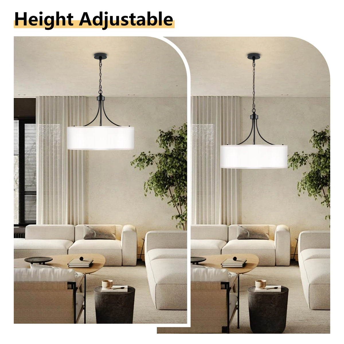 Rosefen Five-Light Drum Chandelier