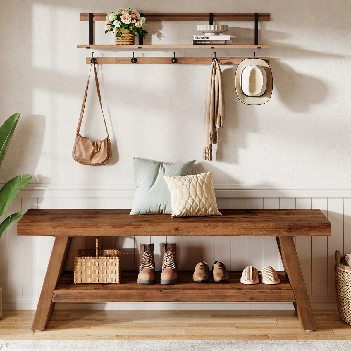 Novasong Wood Storage Bench